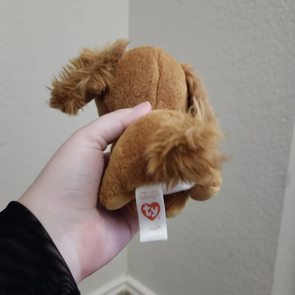 Ty Brown and White Plush Dog Toy‎ with Floppy Ears